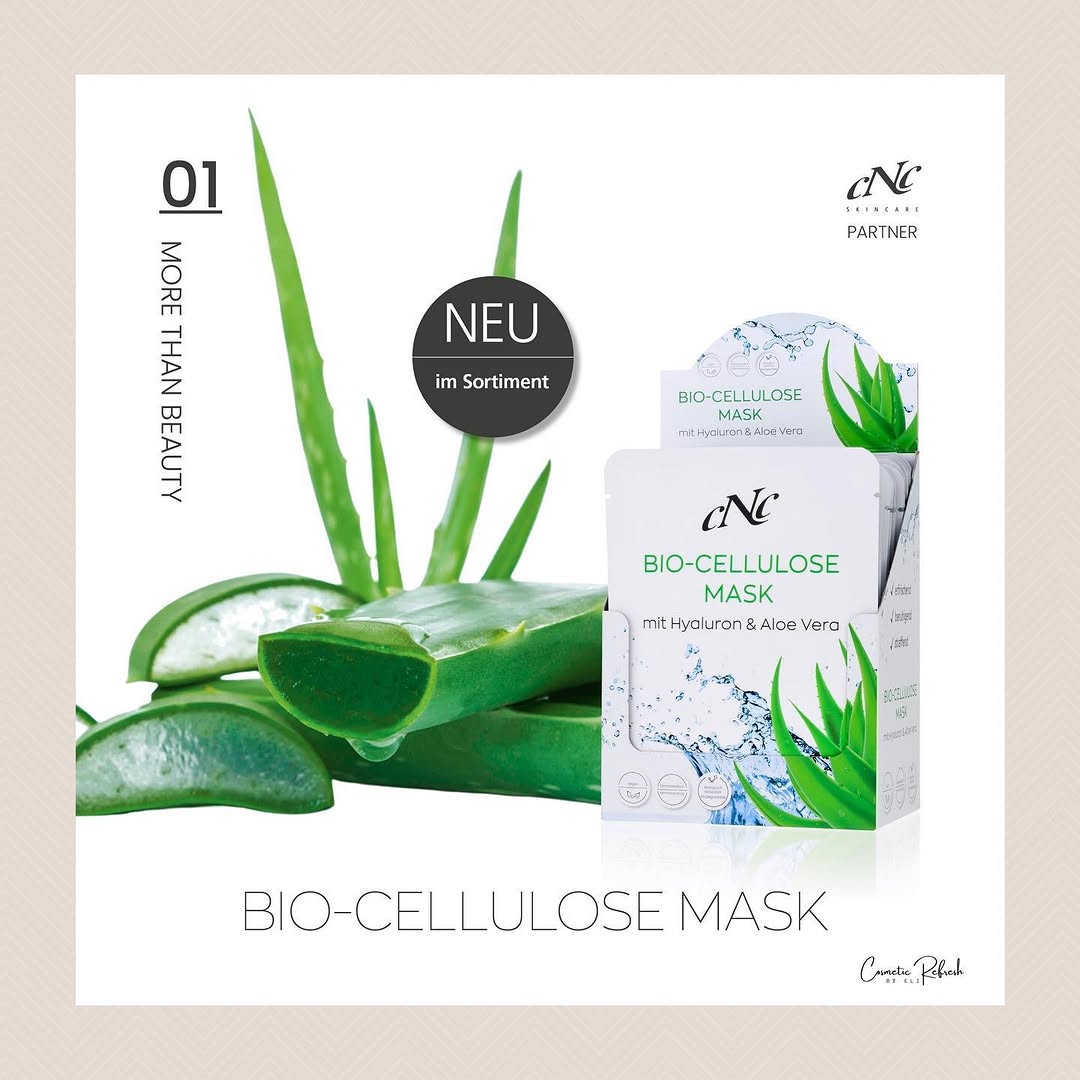 NEU - Bio-Cellulose Mask ❤️ 
Biologisch abbaubar, intensiv feuchtigkeitsspendend mit Hyaluron & Aloe Vera 😍
Erfrischt,…